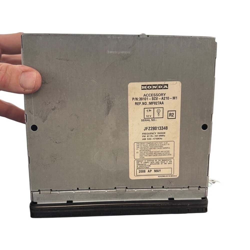 2007-2011 Honda Element Radio CD MP3 WMA Player OEM 39101-SCV-A210-M1 w/ CODE - Picture 7 of 8